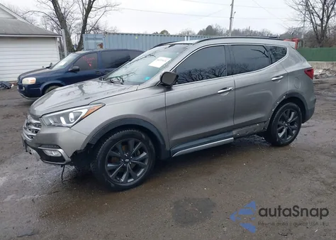 2017 Hyundai Santa Fe Sport 2.0T Ultimate из США, поврежденный, VIN 5XYZWDLA1HG400849
